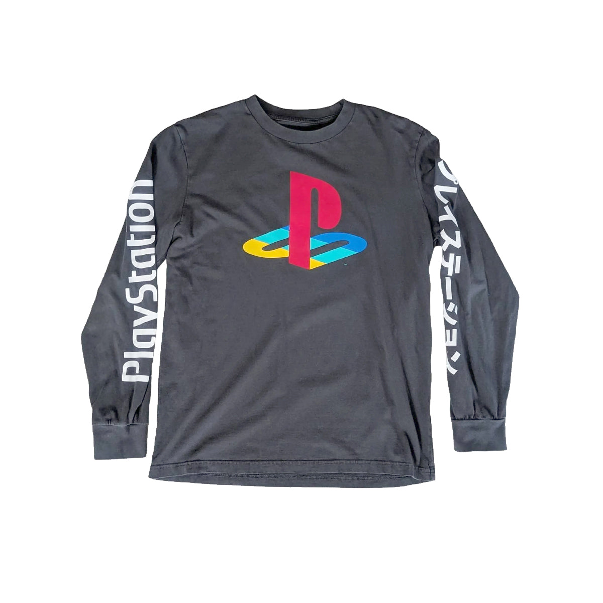 PlayStation Logo S/P/CH Gray Long Sleeve Shirt