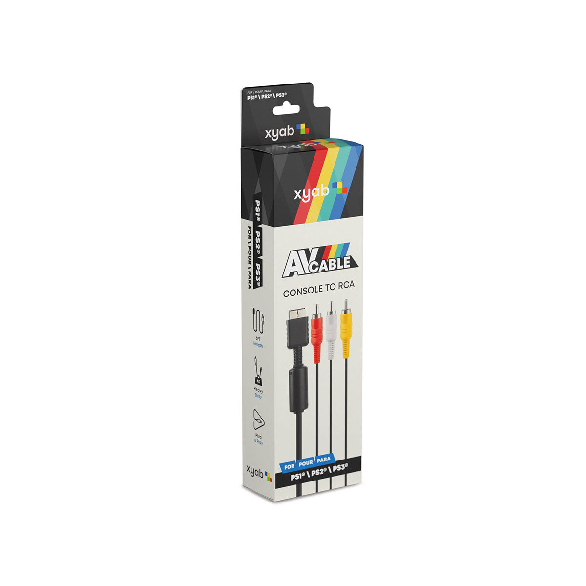 PlayStation 1/2/3 AV Cable (XYAB Brand)