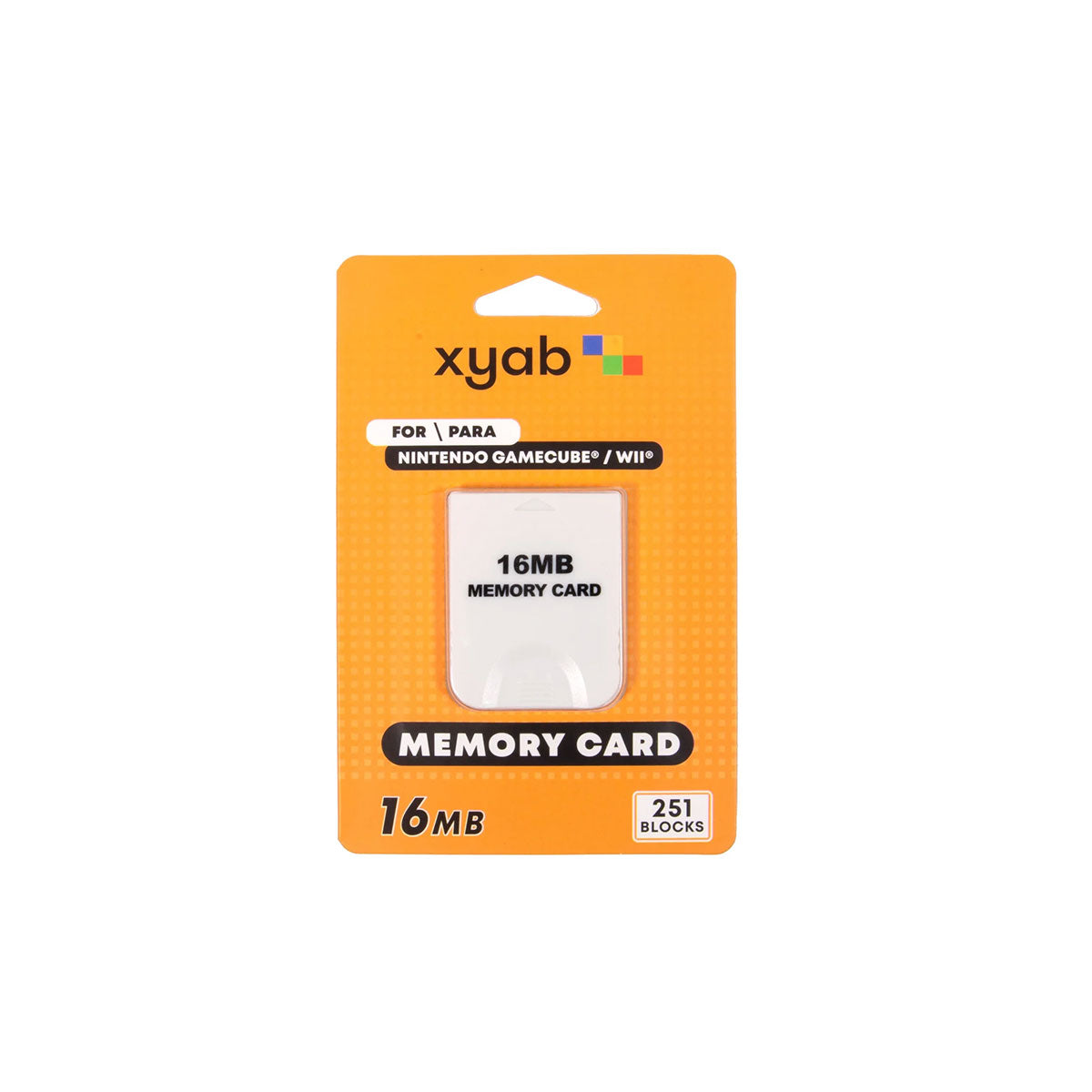 Gamecube 16MB Memory Card XYAB Brand