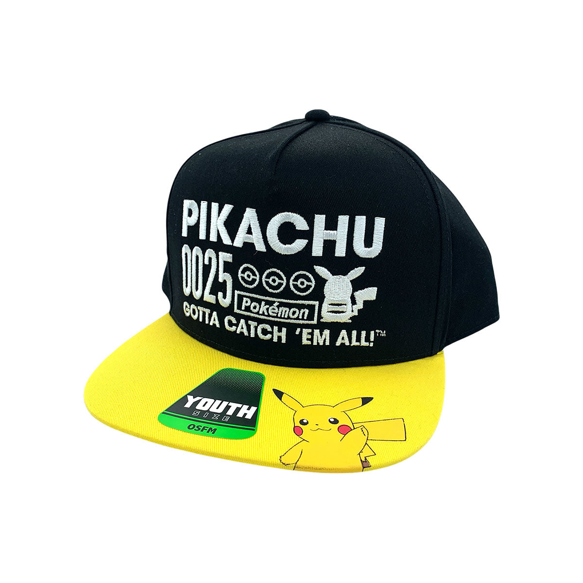 Pokémon Pikachu Cotton Snapback Hat