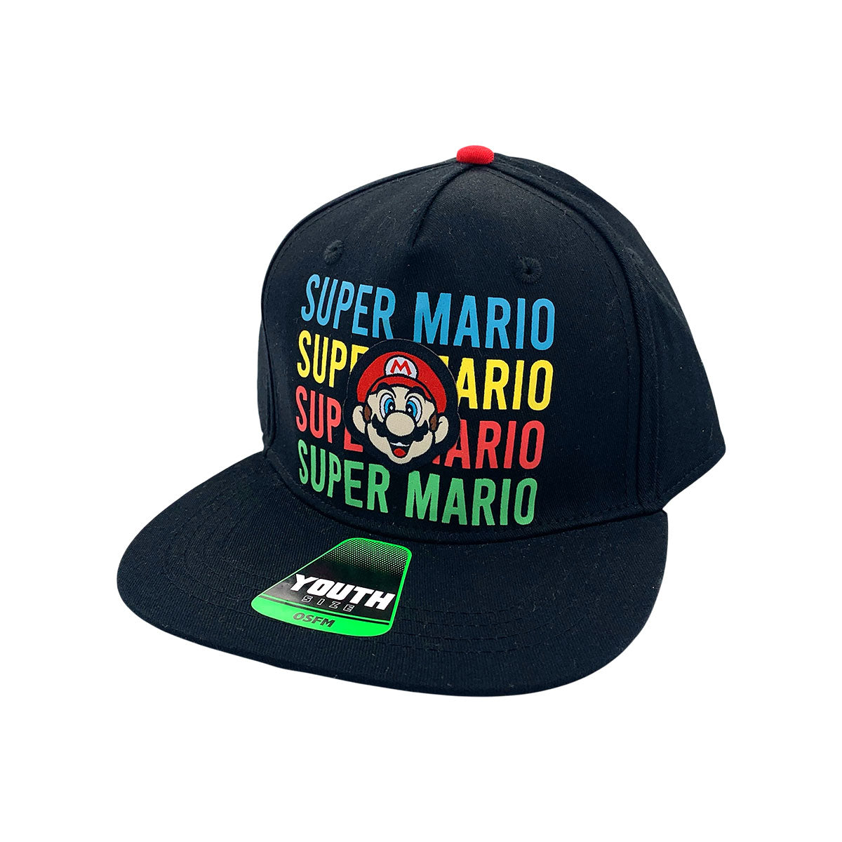 Super Mario Cotton Snapback Hat – Video Game Champs - Main Image