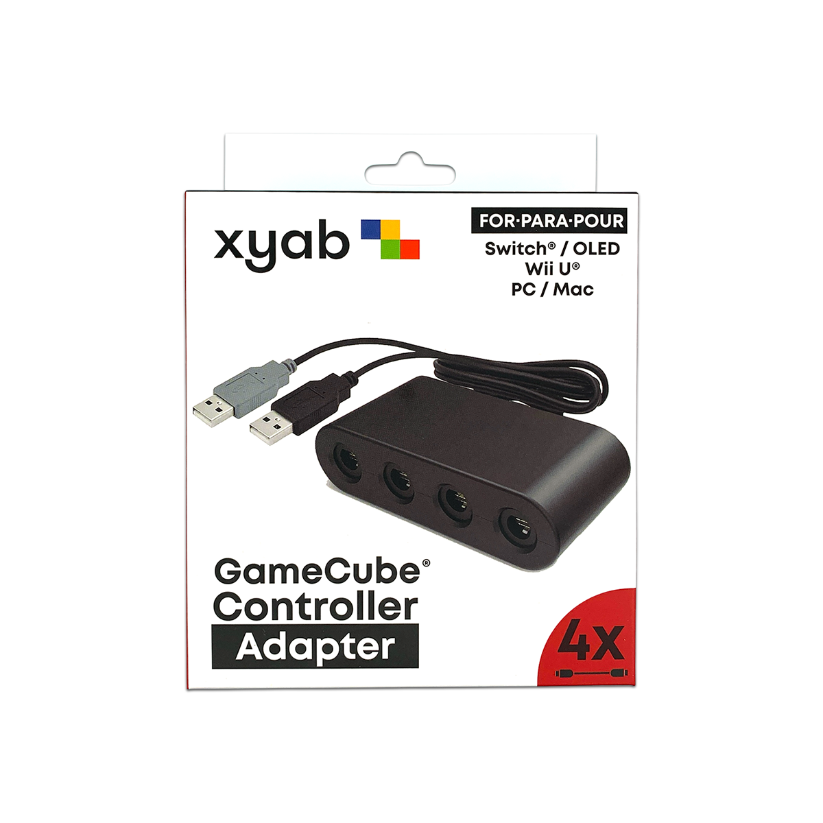 Nintendo Switch GameCube Controller Adapter (XYAB Brand)