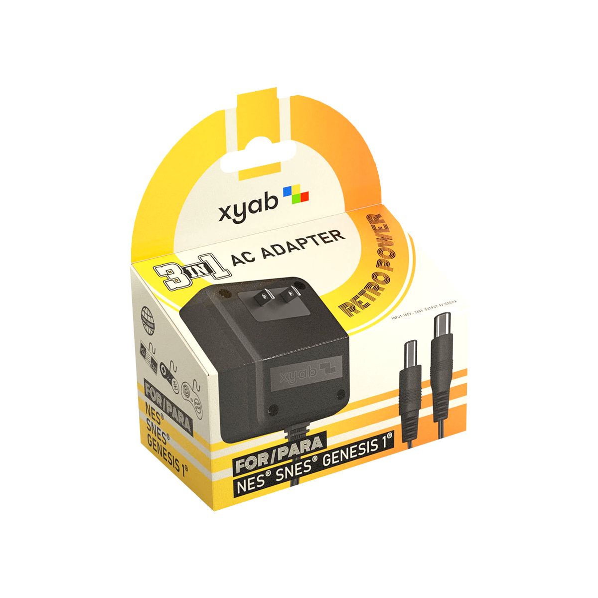 Multi-System Power Adapter NES/SNES/Genesis 1 (Original Model) XYAB Brand