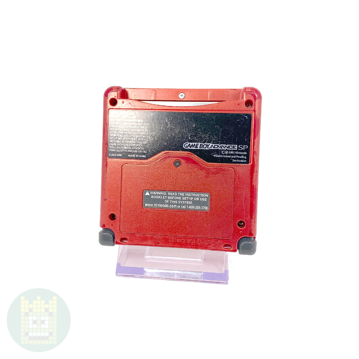 Game Boy Advance SP AGS-001 (Flame Red) w/ Charger