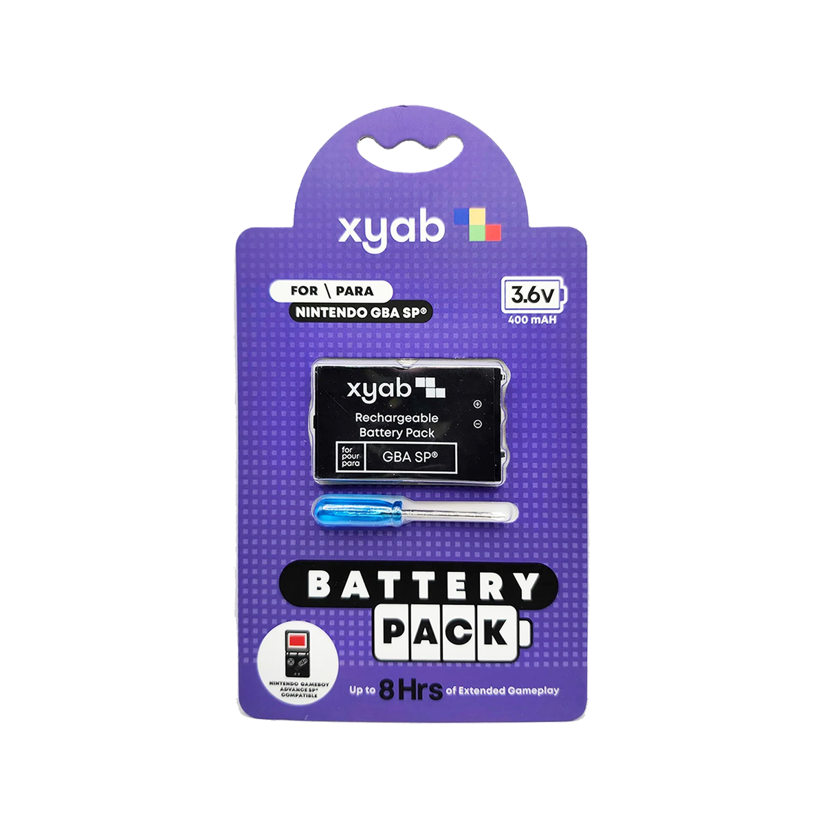 Nintendo Game Boy Advance SP Replacement Battery (XYAB Brand) – Video ...