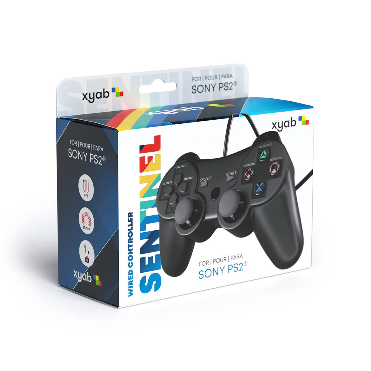 Sentinel Controllers Sentinel Wired PlayStation 2 Controller (XYAB brand) – Video Game Champs