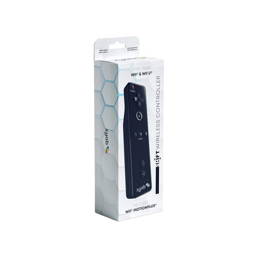 Wii Wireless Controller w/ Motion Plus (Black / XYAB brand)