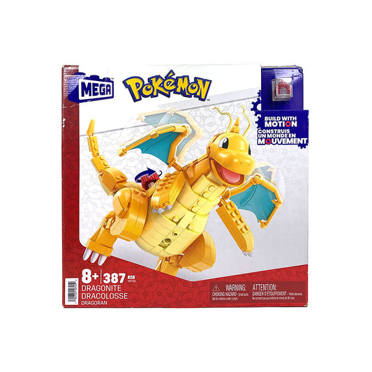 MEGA Construx Pokémon Dragonite Large Scale Figure with Motion Building Set