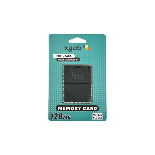 128MB PlayStation 2 Replacement Memory Card XYAB Brand