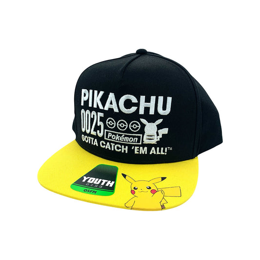 Pokémon Pikachu Cotton Snapback Hat