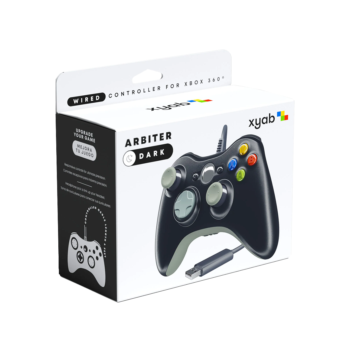 ARBITER Xbox 360 Wired Replacement Controller Black (XYAB Brand)