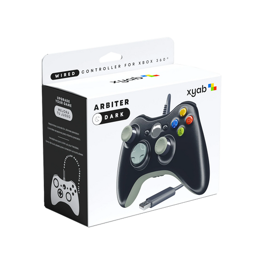 ARBITER Xbox 360 Wired Replacement Controller Black (XYAB Brand)