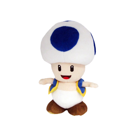 Super Mario Blue Toad 8" Plush