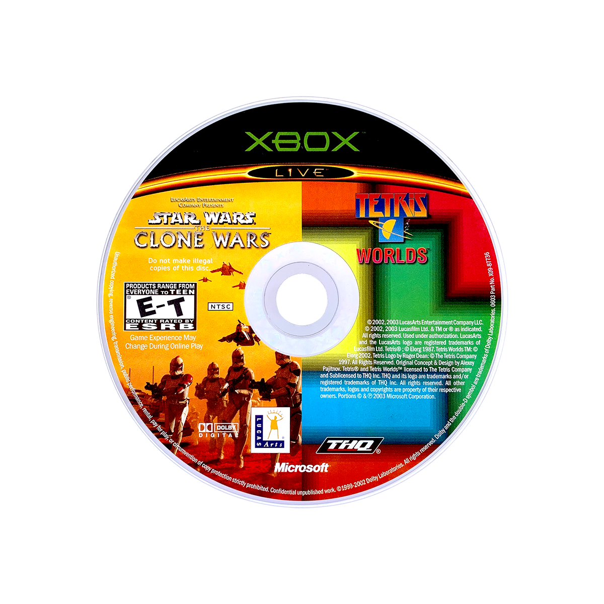 Star Wars: The Clone Wars / Tetris Worlds Combo