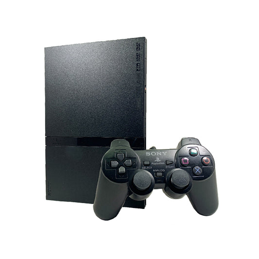 Sony PlayStation 2 Slim (Black) w/ Original Controller